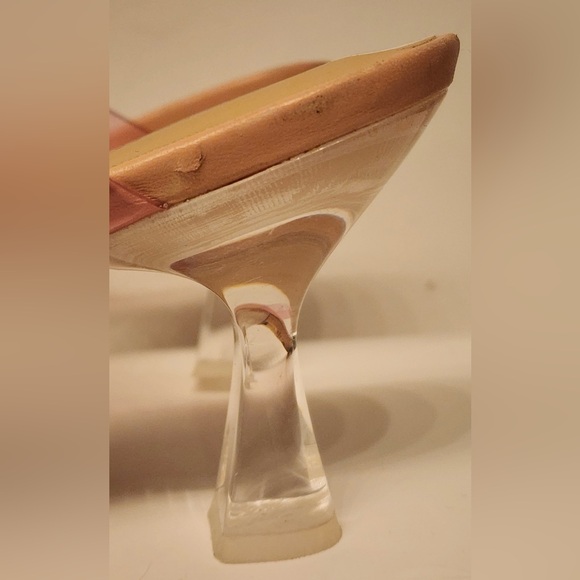 Stuart Weitzman Kristal Clear Sandal Women’s Pink & Clear Size 10 - Picture 9 of 16